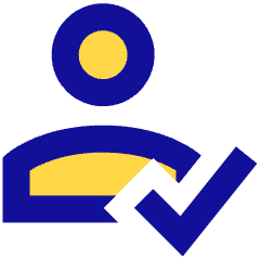 User Check Validate Icon from Sharp Pop Set