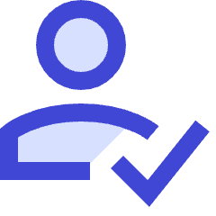 User Check Validate Icon from Sharp Duo Set