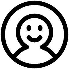 User Circle Avatar Happy Icon from Plump Line Set