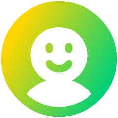 User Circle Avatar Happy Icon from Plump Gradient Set