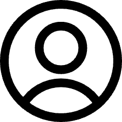 User Circle Single Icon from Core Line Set