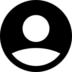 User Circle Single Icon from Sharp Solid Set