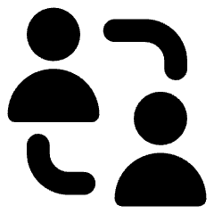 User Collaborate Group Icon from Core Solid Set