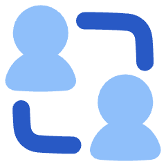 User Collaborate Group Icon from Plump Flat Set