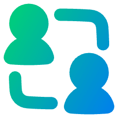 User Collaborate Group Icon from Plump Gradient Set