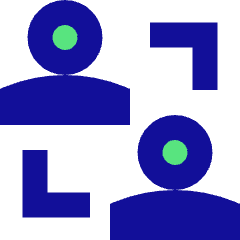 User Collaborate Group Icon from Sharp Pop Set