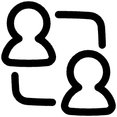 User Collaborate Group Icon from Plump Line Set