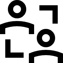 User Collaborate Group Icon from Sharp Line Set