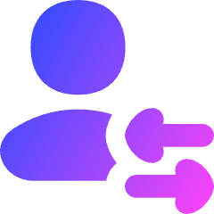 User Customer Transaction Icon from Flex Gradient Set