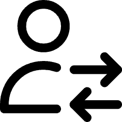 User Customer Transaction Icon from Core Line Set