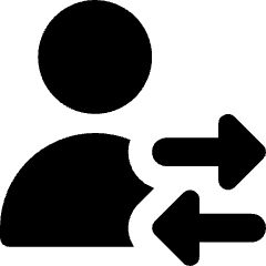 User Customer Transaction Icon from Core Solid Set