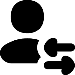 User Customer Transaction Icon from Flex Solid Set