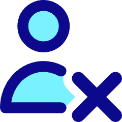 User Delete Cross Icon from Core Pop Set