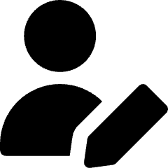 User Edit Pencil Icon from Core Solid Set