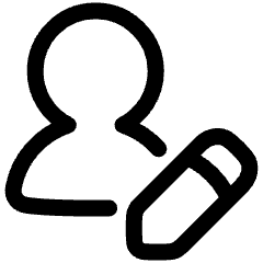 User Edit Pencil Icon from Plump Line Set