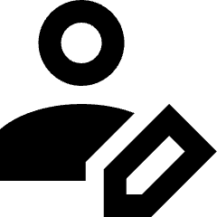 User Edit Pencil Icon from Sharp Remix Set