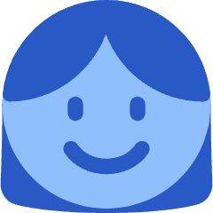 User Face Female Icon from Plump Flat Set