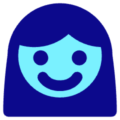 User Face Female Icon from Core Pop Set