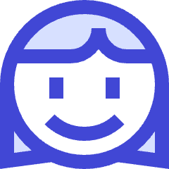 User Face Female Icon from Sharp Duo Set