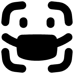 User Face Id Mask Icon from Flex Solid Set