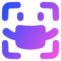 User Face Id Mask Icon from Plump Gradient Set