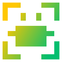 User Face Id Mask Icon from Sharp Gradient Set