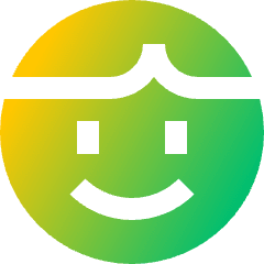 User Face Male Icon from Sharp Gradient Set
