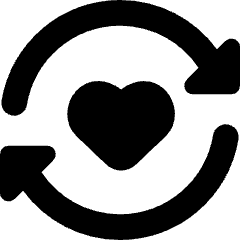 User Feedback Heart Icon from Core Solid Set