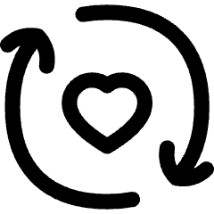 User Feedback Heart Icon from Flex Line Set