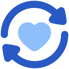 User Feedback Heart Icon from Plump Flat Set