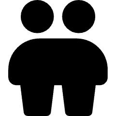 User Friendship Group Icon from Core Solid Set
