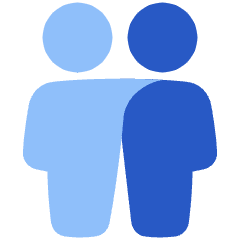User Friendship Group Icon from Plump Flat Set