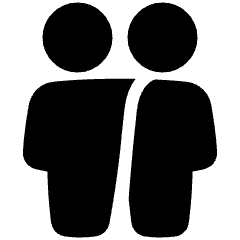 User Friendship Group Icon from Plump Solid Set