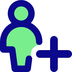 User Full Body Add Plus Icon from Core Pop Set