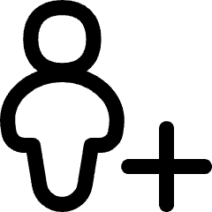User Full Body Add Plus Icon from Flex Line Set