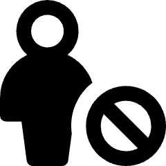 User Full Body Block Remove Icon from Core Remix Set