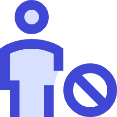 User Full Body Block Remove Icon from Sharp Duo Set