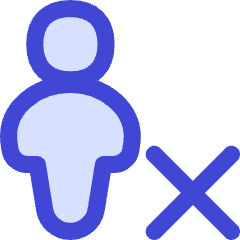 User Full Body Delete Cross Icon from Flex Duo Set