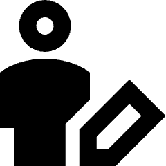 User Full Body Edit Pencil Icon from Sharp Remix Set