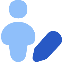 User Full Body Edit Pencil Icon from Flex Flat Set