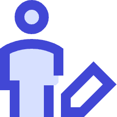 User Full Body Edit Pencil Icon from Sharp Duo Set