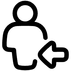 User Full Body Followers Icon from Plump Line Set