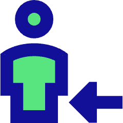 User Full Body Followers Icon from Sharp Pop Set