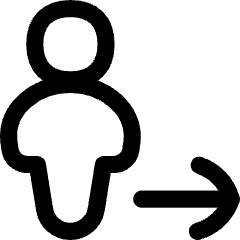 User Full Body Following Icon from Flex Line Set