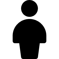 User Full Body Icon from Core Solid Set