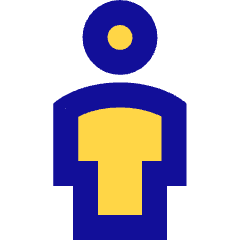 User Full Body Icon from Sharp Pop Set