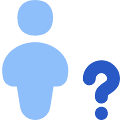 User Full Body Question Query Icon from Flex Flat Set