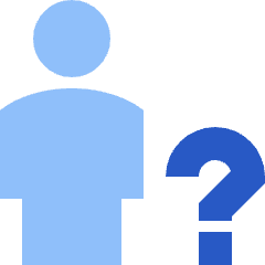 User Full Body Question Query Icon from Sharp Flat Set