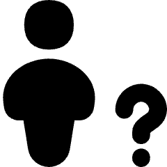 User Full Body Question Query Icon from Flex Solid Set