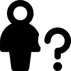 User Full Body Question Query Icon from Core Remix Set